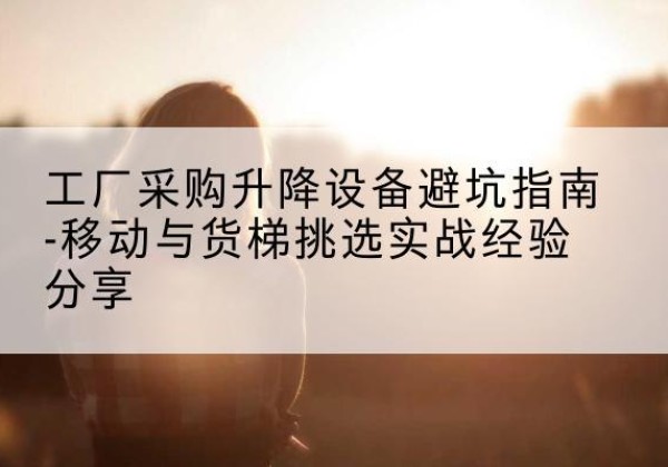 麻栗坡移动式升降机怎么选-工厂采购升降设备避坑指南-移动与货梯挑选实战经验分享